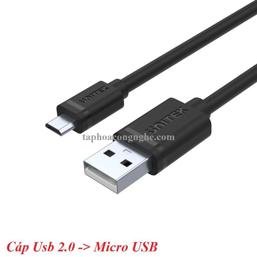 Unitek 26482 Y-C454GBK 0.5M Cáp Usb 2.0 sang Micro USB 30026482